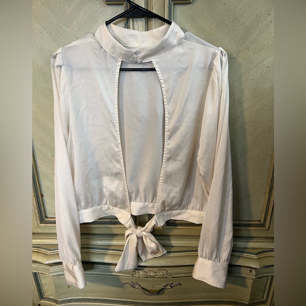 Banana Republic silk holiday top